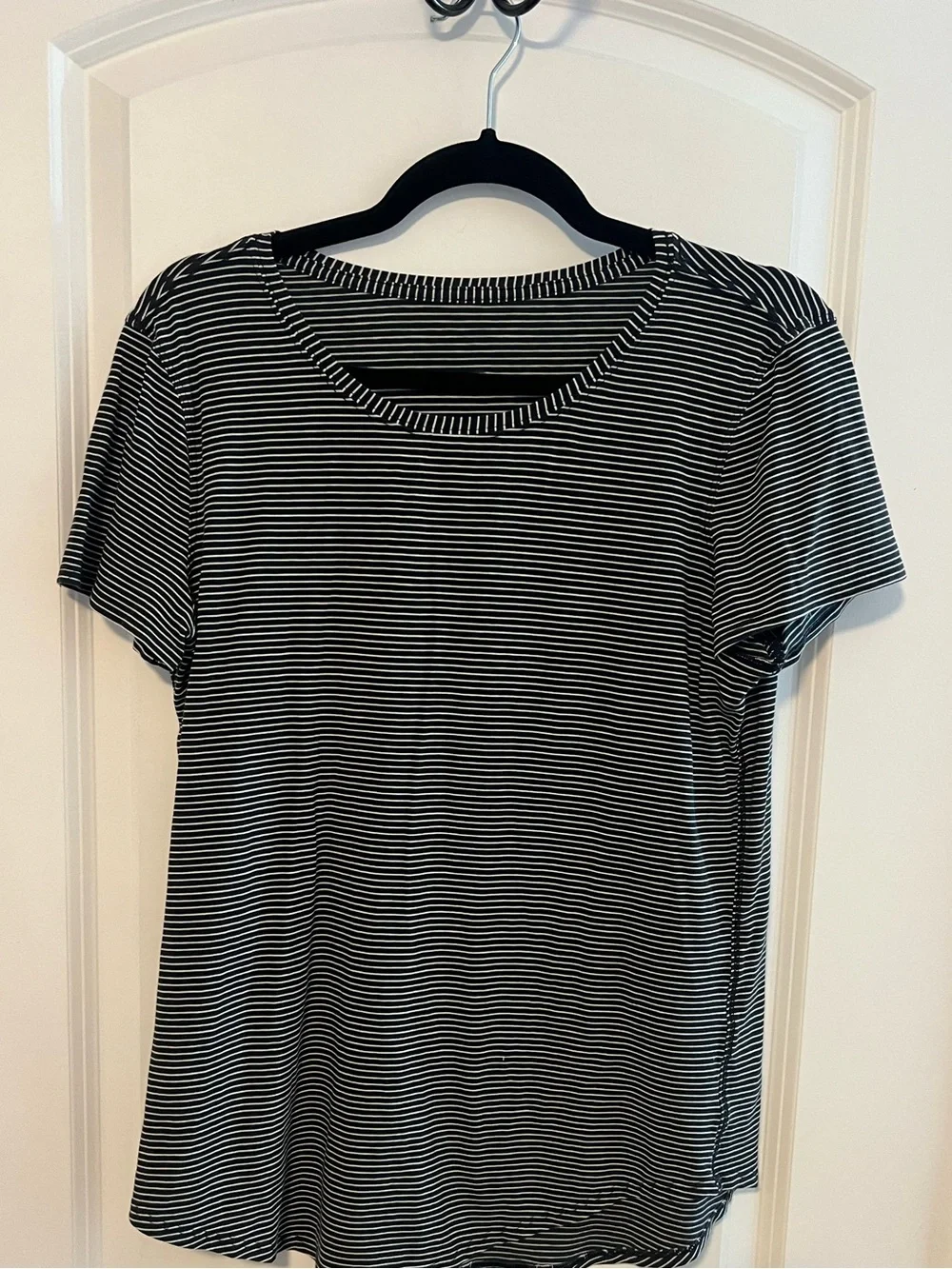 Lululemon Love Crew III Hype Stripe Black White